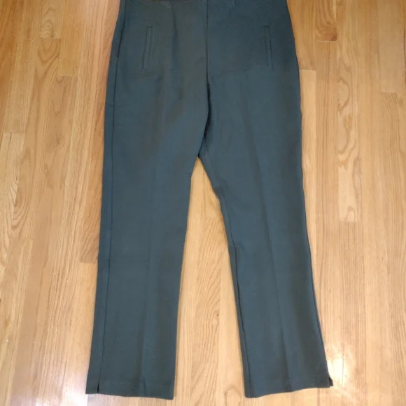 Chico's Green Ankle Pants Women's Size 14 Juliet Slim Trim Stretch Office NWT - Picture 5 of 11